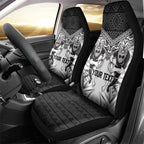 Custom Rugby New Zealand Black Fern Car Seat Cover Niho Taniwha Inspired