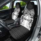 Custom Rugby New Zealand Black Fern Car Seat Cover Niho Taniwha Inspired