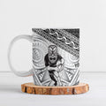 Custom Rugby New Zealand Black Fern Ceramic Mug Niho Taniwha Inspired