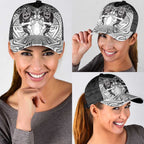 Personalised Rugby New Zealand Black Fern Classic Cap Niho Taniwha Inspired