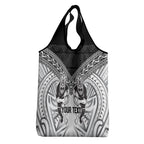 Custom Rugby New Zealand Black Fern Grocery Bag Niho Taniwha Inspired