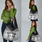 Custom Rugby New Zealand Black Fern Grocery Bag Niho Taniwha Inspired