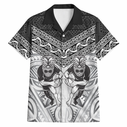 Custom Rugby New Zealand Black Fern Hawaiian Shirt Niho Taniwha Inspired