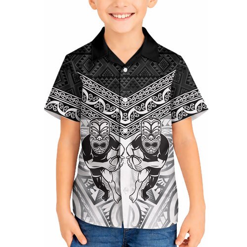 Custom Rugby New Zealand Black Fern Hawaiian Shirt Niho Taniwha Inspired