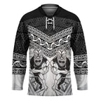 Custom Rugby New Zealand Black Fern Hockey Jersey Niho Taniwha Inspired