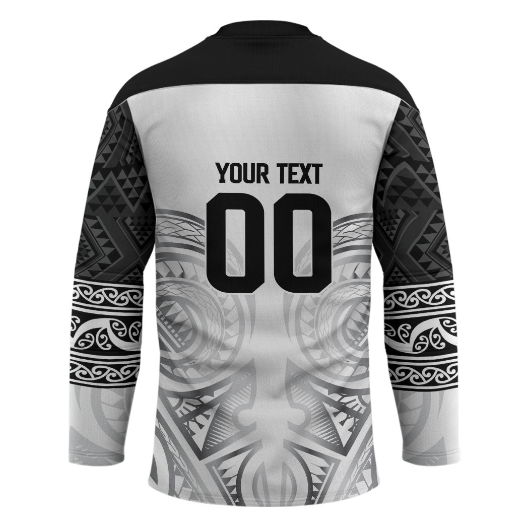 Custom Rugby New Zealand Black Fern Hockey Jersey Niho Taniwha Inspired