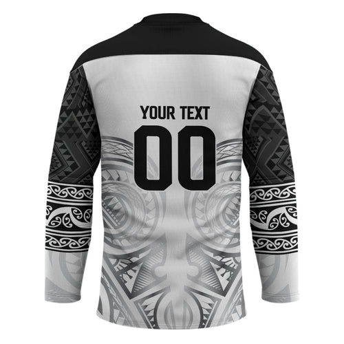 Custom Rugby New Zealand Black Fern Hockey Jersey Niho Taniwha Inspired