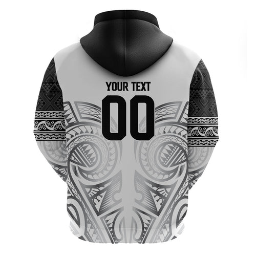 Custom Rugby New Zealand Black Fern Hoodie Niho Taniwha Inspired