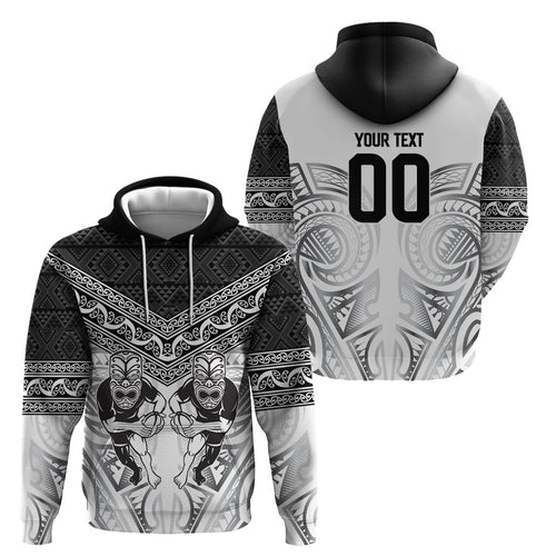 Custom Rugby New Zealand Black Fern Hoodie Niho Taniwha Inspired