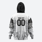 Custom Rugby New Zealand Black Fern Hoodie Niho Taniwha Inspired
