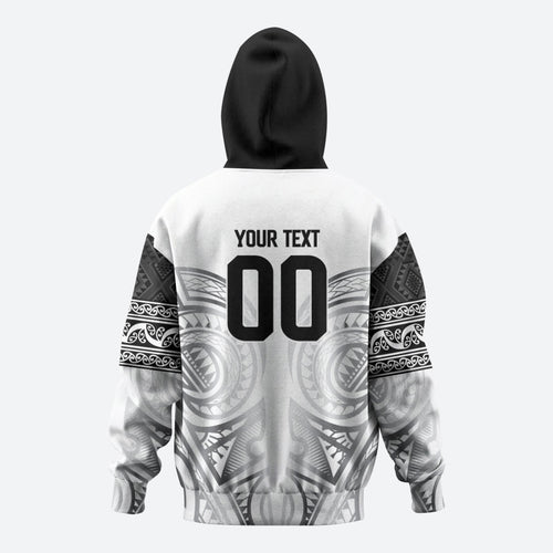 Custom Rugby New Zealand Black Fern Hoodie Niho Taniwha Inspired