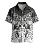 Custom Rugby New Zealand Black Fern Kid Hawaiian Shirt Niho Taniwha Inspired