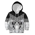 Custom Rugby New Zealand Black Fern Kid Hoodie Niho Taniwha Inspired
