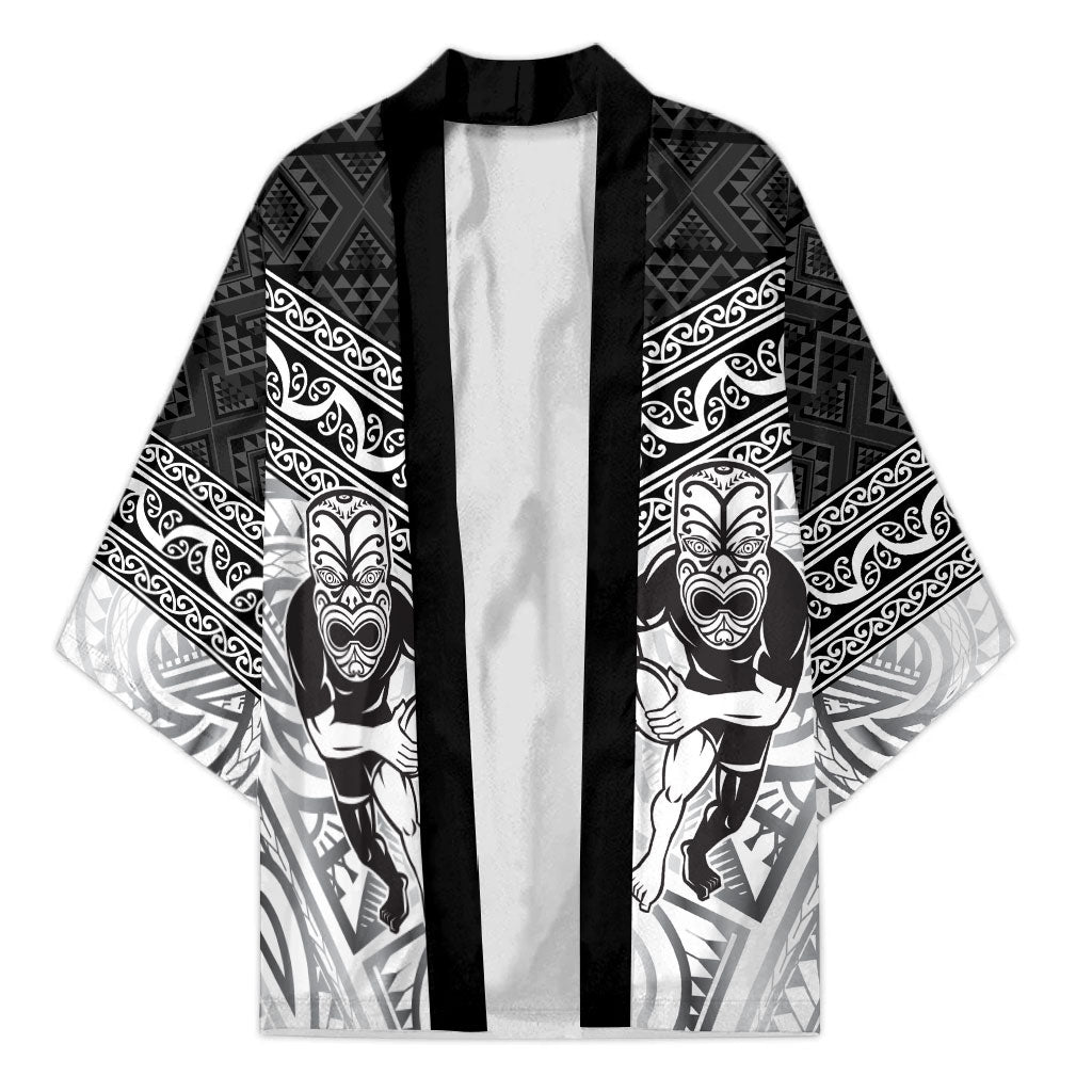 Custom Rugby New Zealand Black Fern Kimono Niho Taniwha Inspired