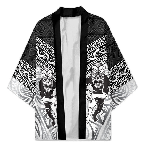 Custom Rugby New Zealand Black Fern Kimono Niho Taniwha Inspired