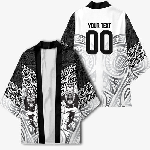 Custom Rugby New Zealand Black Fern Kimono Niho Taniwha Inspired