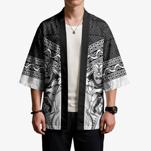 Custom Rugby New Zealand Black Fern Kimono Niho Taniwha Inspired