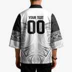 Custom Rugby New Zealand Black Fern Kimono Niho Taniwha Inspired
