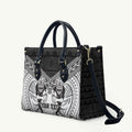 Custom Rugby New Zealand Black Fern Leather Bag Niho Taniwha Inspired