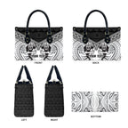 Custom Rugby New Zealand Black Fern Leather Bag Niho Taniwha Inspired