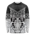 Custom Rugby New Zealand Black Fern Long Sleeve Shirt Niho Taniwha Inspired