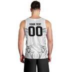 Custom Rugby New Zealand Black Fern Men Tank Top Niho Taniwha Inspired