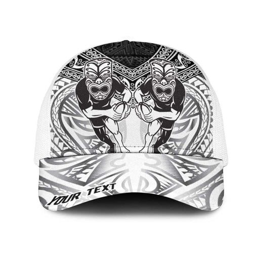 Personalised Rugby New Zealand Black Fern Mesh Trucker Cap Niho Taniwha Inspired