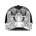Personalised Rugby New Zealand Black Fern Mesh Trucker Cap Niho Taniwha Inspired