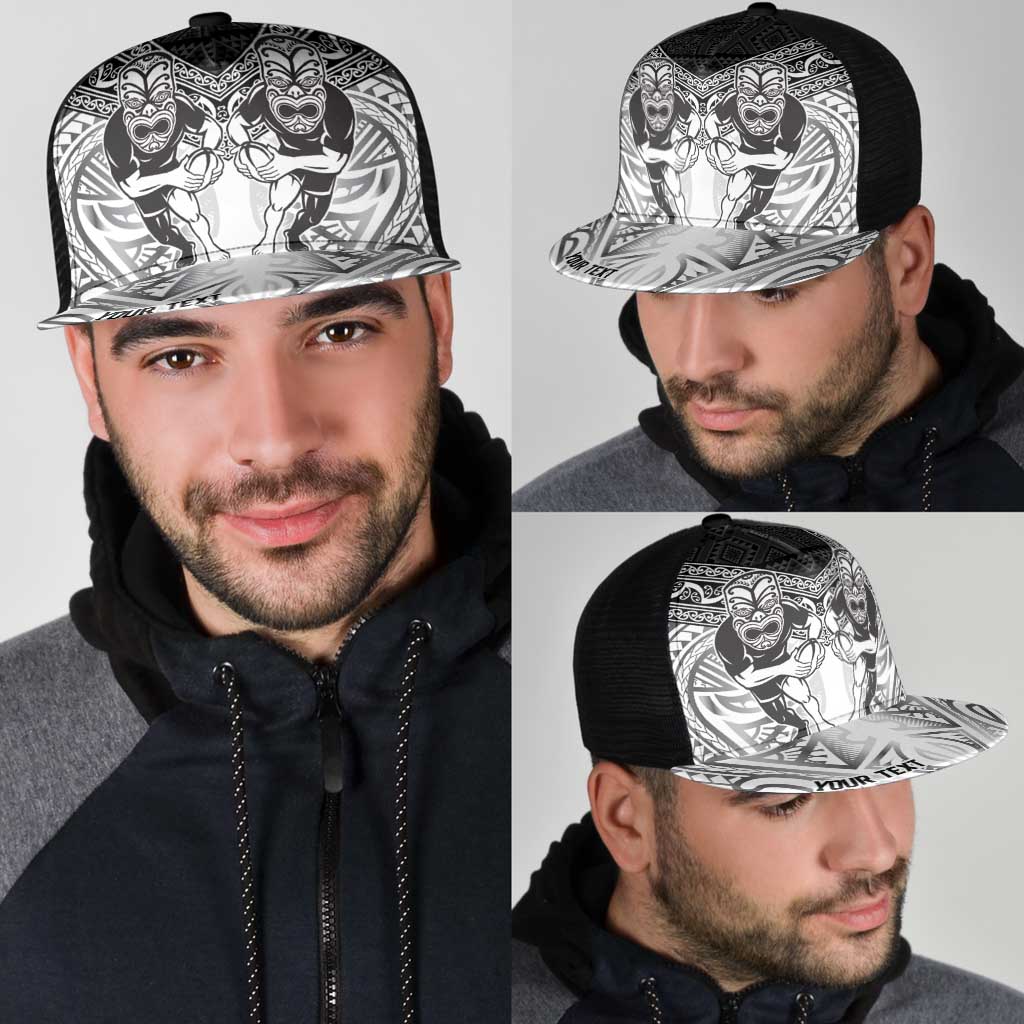 Personalised Rugby New Zealand Black Fern Mesh Trucker Cap Niho Taniwha Inspired