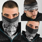 Custom Rugby New Zealand Black Fern Neck Gaiter Niho Taniwha Inspired