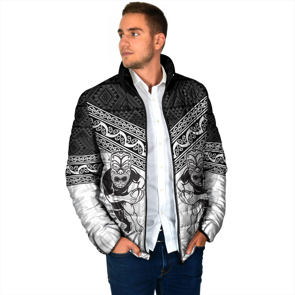 Custom Rugby New Zealand Black Fern Padded Jacket Niho Taniwha Inspired