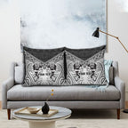 Custom Rugby New Zealand Black Fern Pillow Cover Niho Taniwha Inspired