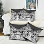 Custom Rugby New Zealand Black Fern Pillow Cover Niho Taniwha Inspired