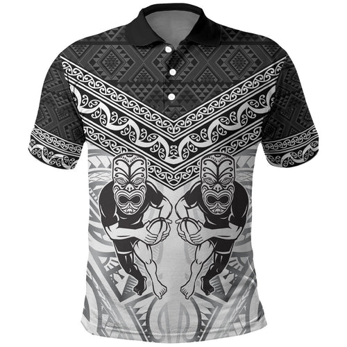 Custom Rugby New Zealand Black Fern Polo Shirt Niho Taniwha Inspired