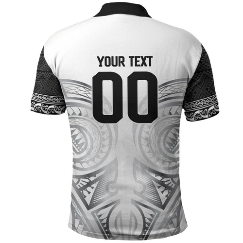 Custom Rugby New Zealand Black Fern Polo Shirt Niho Taniwha Inspired