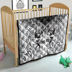 Custom Rugby New Zealand Black Fern Quilt Niho Taniwha Inspired