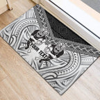 Custom Rugby New Zealand Black Fern Rubber Doormat Niho Taniwha Inspired