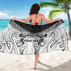Custom Rugby New Zealand Black Fern Sarong Niho Taniwha Inspired
