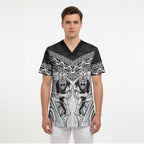 Custom Rugby New Zealand Black Fern Scrub Top Niho Taniwha Inspired