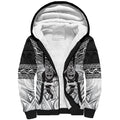Custom Rugby New Zealand Black Fern Sherpa Hoodie Niho Taniwha Inspired