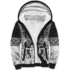 Custom Rugby New Zealand Black Fern Sherpa Hoodie Niho Taniwha Inspired