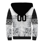 Custom Rugby New Zealand Black Fern Sherpa Hoodie Niho Taniwha Inspired