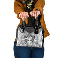 Custom Rugby New Zealand Black Fern Shoulder Handbag Niho Taniwha Inspired
