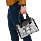 Custom Rugby New Zealand Black Fern Shoulder Handbag Niho Taniwha Inspired
