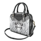 Custom Rugby New Zealand Black Fern Shoulder Handbag Niho Taniwha Inspired