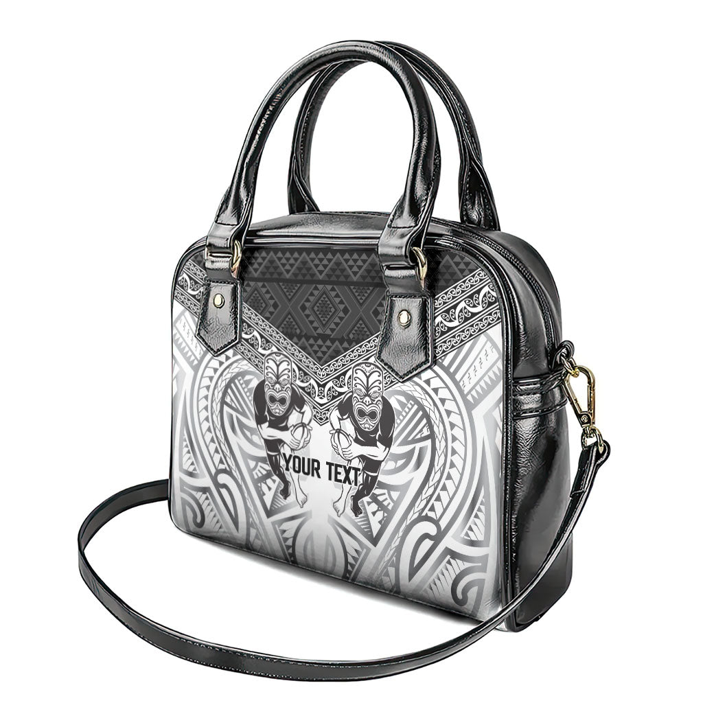 Custom Rugby New Zealand Black Fern Shoulder Handbag Niho Taniwha Inspired