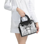 Custom Rugby New Zealand Black Fern Shoulder Handbag Niho Taniwha Inspired