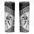 Custom Rugby New Zealand Black Fern Skinny Tumbler Niho Taniwha Inspired