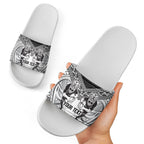 Custom Rugby New Zealand Black Fern Slide Sandals Niho Taniwha Inspired