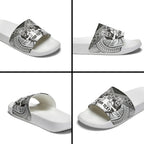 Custom Rugby New Zealand Black Fern Slide Sandals Niho Taniwha Inspired